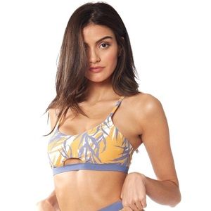 Red Carter Bamboo Bay Bralette Bikini Top Size S